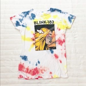 Blink-182 tultex tie-dye tee size M